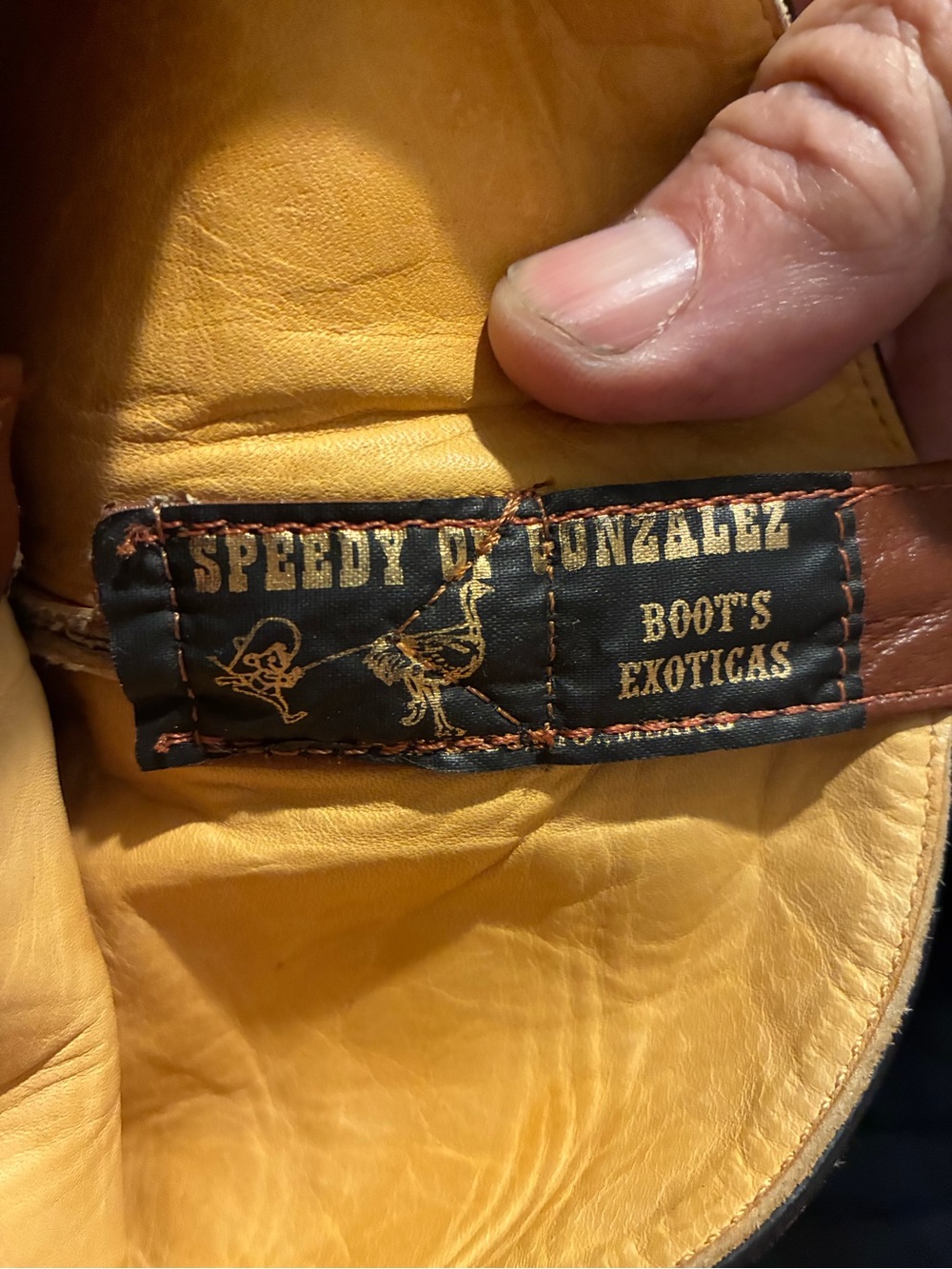 Leather Western BOOTS. Size 10. - Picture 8 of 9